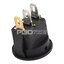 KCD1 สวิตช์กระดก ON-OFF กลม 3 ขา สีส้มมีไฟ Rocker Switch 3 Pin l-O 6A 250V AC