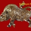 หมูกายสิทธิ์ หรือหมูยอดฉัตร รุ่นแรก ครูบาออ ปัณฑิต๊ะ เนื้อสัตตะโลหะ