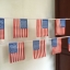ธงชาติสหรัฐอเมริกา (ธงราวสหรัฐอเมริกา) United States of America Flag Stars Stripes Small Flag Decoration ธงชาติประเทศสหรัฐอเมริกา สำหรับประดับตกแต่งในงาน ตกแต่งสถานที่ ราคาถูก