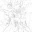 (Pre-order) หนังสือลายเส้นสำหรับระบายสีภาพแนวโลลิต้า Coloring Book of Flowers & Sweet girls