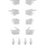 LittleArmory [LA-OP21] Gun Holding Hand for Megami Device White Plastic Model(Pre-order)