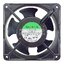 พัดลมระบายความร้อน AC 220V 12038HBL ป้ายเขียว บอลแบริ่ง Ball Bearing ขนาด 4.5 นิ้ว (12x12x3.8 ซม.)