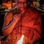 หน้ากากพรานบุญ คงฤทธิ์ พระอาจารย์ประสูติ วัดในเตา จ.ตรัง เนื้อโลหะเพ้นท์หน้าสีแดง