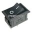 KCD1 สวิตช์กระดก ON-OFF เล็ก 2 ขา สีดำ Rocker Switch 2 Pin l-O 6A 250V AC