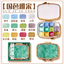 (สถานะสินค้าดูที่ตัวเลือกนะคะ) ตลับสีน้ำจีนประกายมุกยี่ห้อ FeiLe Niao 12 สี แบบพกพา