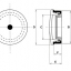 Kyowa round punch oil gauge : KC-3