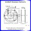 พัดลมระบายความร้อนแบบหัวตัด AC 220V 17250HBL บอลแบริ่ง Ball Bearing ขนาด 6 นิ้ว (17x15x5 ซม.)