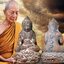 พระบัวเข็ม มหาลาภคุ้มภัย หลวงปู่จื่อ วัดเขาตาเงาะอุดมพร จ.ชัยภูมิ เนื้อชนวนเหล็กน้ำพี้
