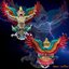 พญาครุฑ รุ่นเศรษฐีทันใจ หลวงพ่อหวั่น วัดคลองคูณ จ.พิจิตร เนื้อสัมฤทธิ์ชุบเงิน ลงยาไตรลักษณ์