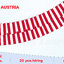 ธงชาติออสเตรีย (ธงราวออสเตรีย) Austrian Flag Small Flag Decoration, Flag of Austria ธงชาติประเทศสหรัฐอเมริกา สำหรับประดับตกแต่งในงาน ตกแต่งสถานที่ ราคาถูก