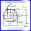 พัดลมระบายความร้อนหัวตัด AC 110V 17250HBL บอลแบริ่ง Ball Bearing ขนาด 6 นิ้ว (17x15x5 ซม.)