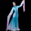 ชุดฟ้อนรำเสื้อแขนยาวสตรีจีน 中国风水袖舞蹈服 Chinese Female Sleeve Dance Costume