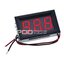 โวลต์มิเตอร์ดิจิตอล วัดแรงดัน Volt Meter ตัวเลขสีแดง สองสาย DC 4.5V-30V ตัวเลข 0.56 นิ้ว