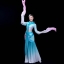 ชุดฟ้อนรำเสื้อแขนยาวสตรีจีน 中国风水袖舞蹈服 Chinese Female Sleeve Dance Costume