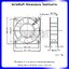 109S072UL พัดลมระบายความร้อน AC 220V บอลแบริ่ง Ball Bearing ขนาด 4.5 นิ้ว (12x12x3.8 ซม.)
