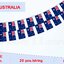 ธงชาติออสเตรเลีย (ธงราวออสเตรเลีย) Australia Flag Small Flag Decoration Australia Small Flag ธงชาติประเทศออสเตรเลีย สำหรับประดับตกแต่งในงาน ตกแต่งสถานที่ ราคาถูก