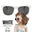 Hipsterkid White Sunglasses Age 3-6 แว่นกันแดดเด็กสีขาว (Logo-H)