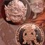 เหรียญกลมหนุมานหมื่นหิน หลวงปู่มหาศิลา สิริจันโท วัดพระธาตุหมื่นหิน จ.กาฬสินธุ์ เนื้อทองแดง