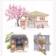(Pre-order) หนังสือสอนวาดภาพระบายสี วิวและสถานที่ต่างๆสไตล์ญี่ปุ่น
