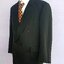 SUIT-C0019 เสื้อสูท สีดำ แบรนด์ มือสอง MIYUKI อก 42 นิ้ว
