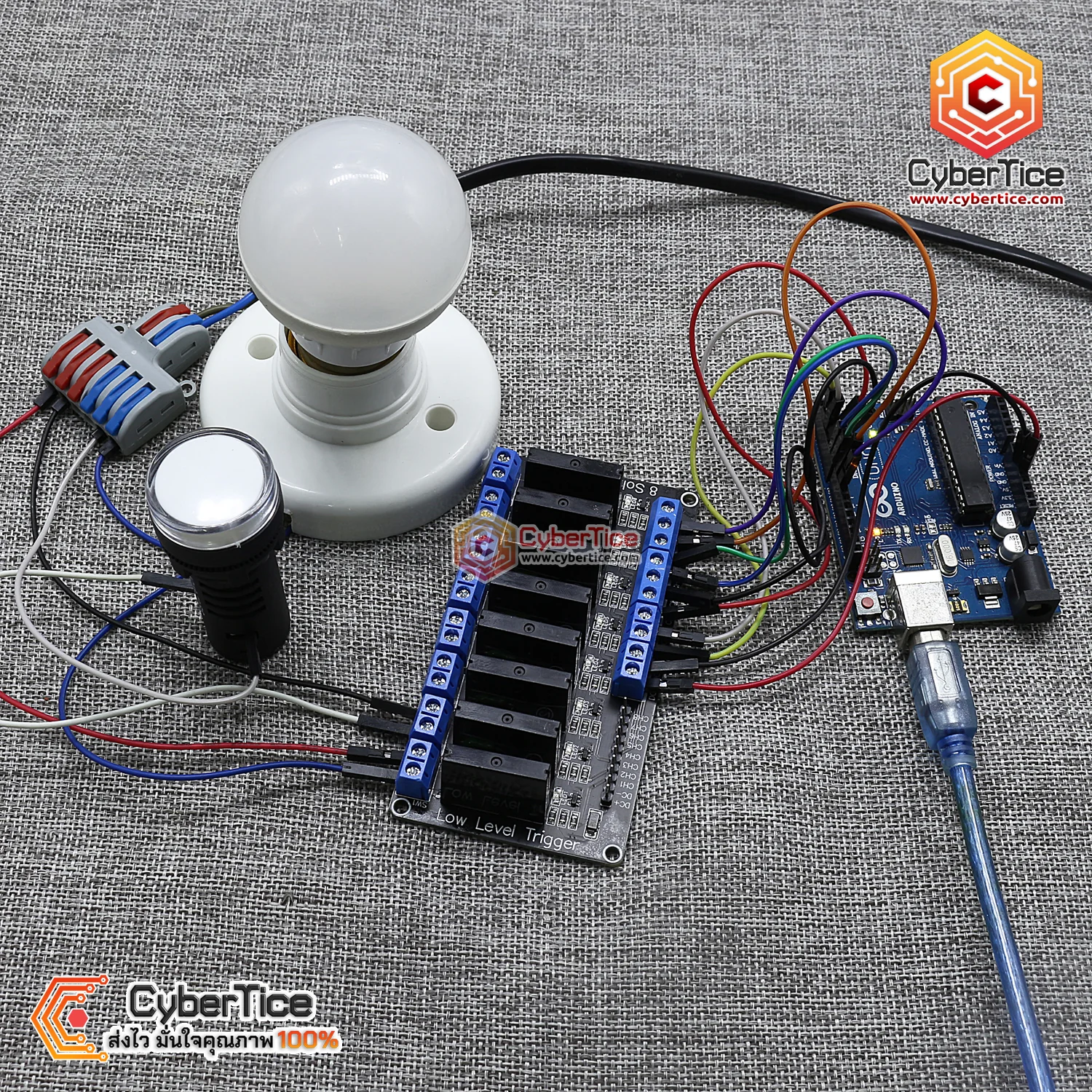 Module Switch Active Low Solid State Relay โซลิดสเตทรีเลย์ Active Low 5V 2A 8 Channel บอร์ดรีเลย ...