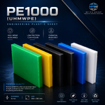 PE1000 / UHMWPE พีอี 1000 สีขาว ขนาด 0.3 x 30 x 30 CM