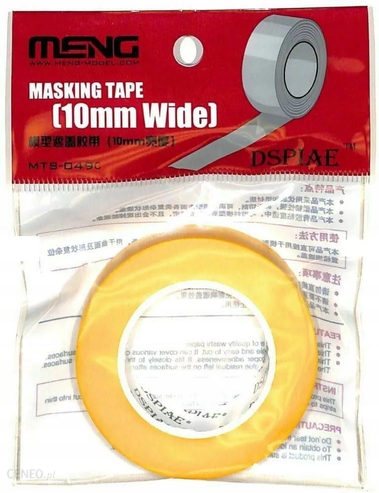 MENG MTS-049c Masking Tape 10mm เทปบังพ่นสี เส้นตรงขนาด 10mm