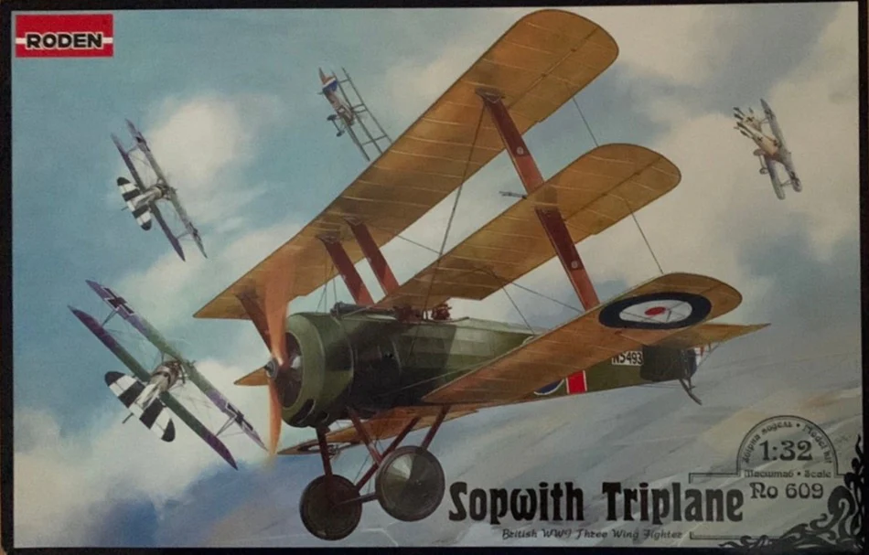โมเดลเครื่องบิน Roden ขนาด 1/32 RO609 SOPWITH TRIPLANE