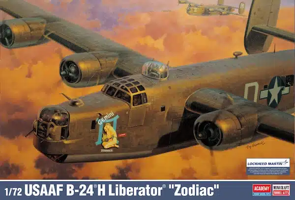 โมเดลเครื่องบิน Academy Model 1/72 AC12584 B-24 ZODIAC
